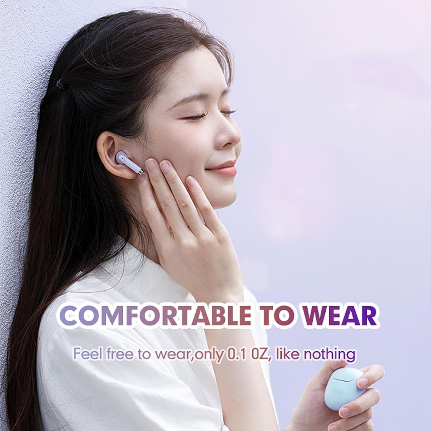 Wireless Headset Bluetooth 5.0 Headphones Stereo Twin Earbuds BT-VDBT030 In blue – view 5