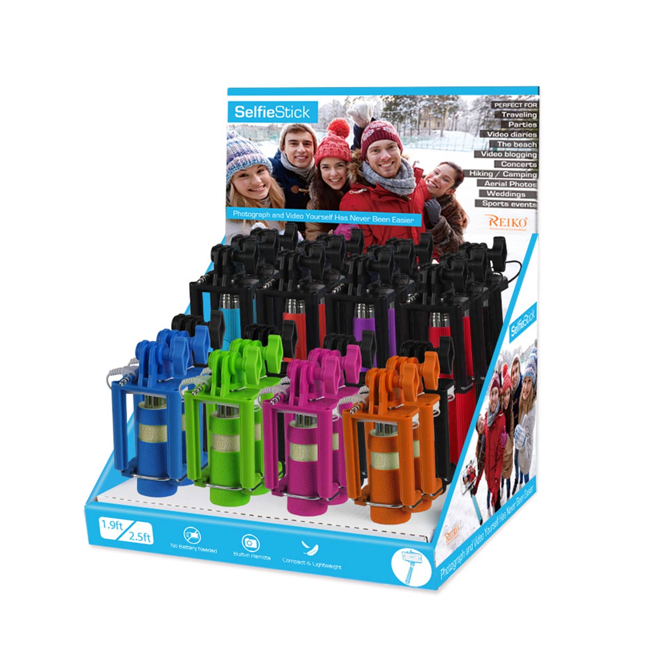 Display for 3.5MM Wired Monopod( Come with 24PCS Monopod)