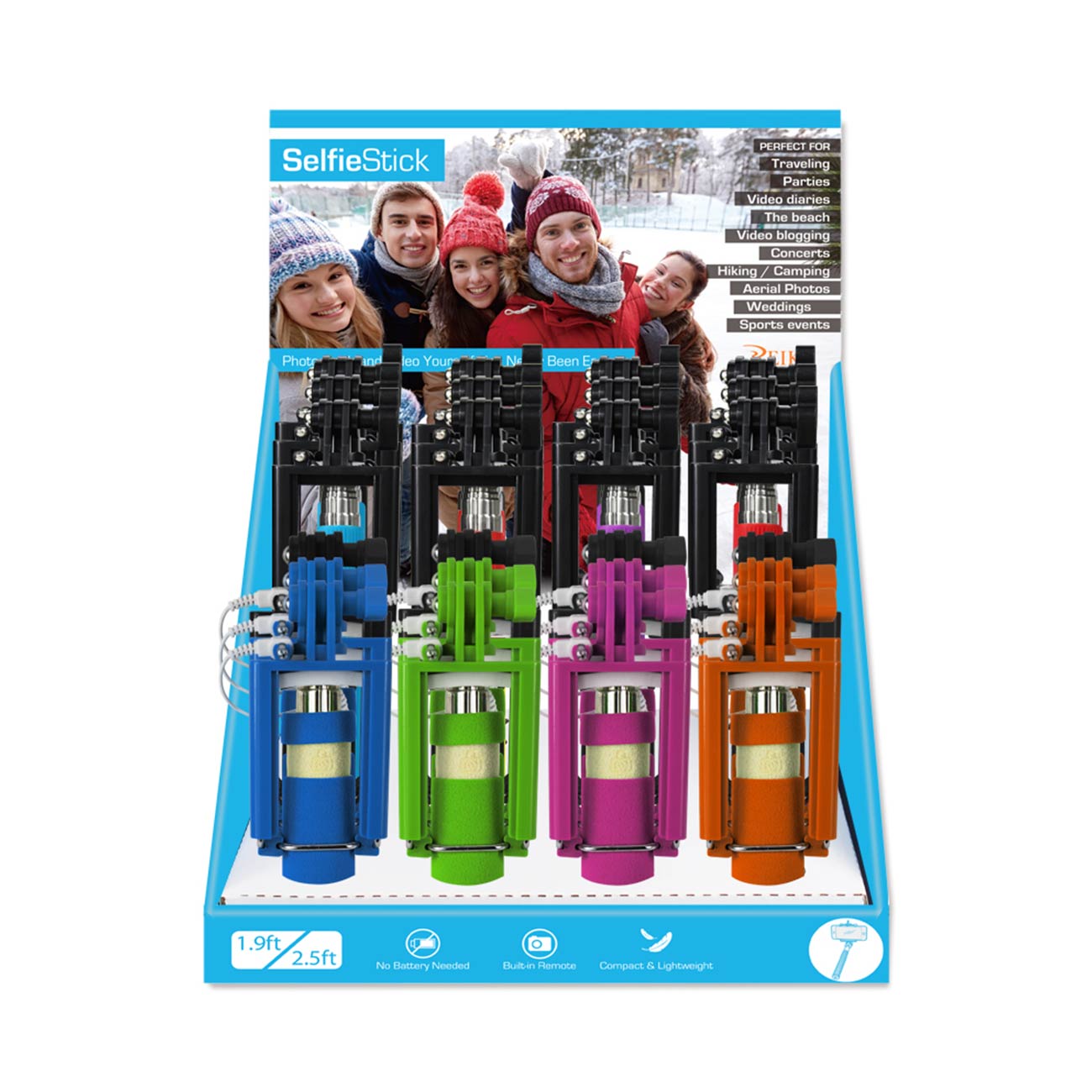 Display for 3.5MM Wired Monopod( Come with 24PCS Monopod) – view 2