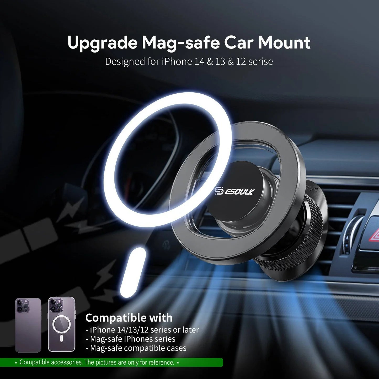 Air Vent Magnetic Car Phone Holder – view 5