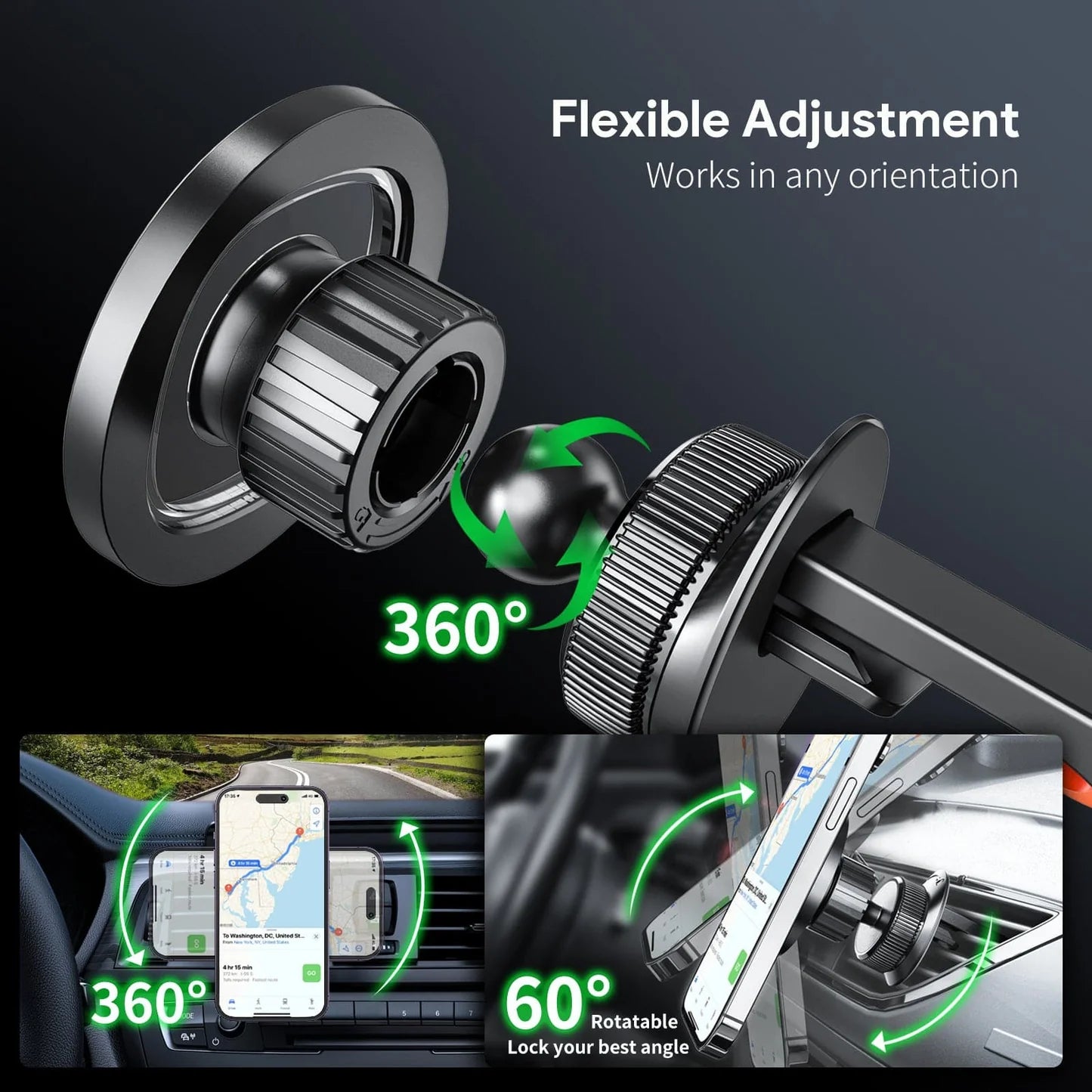 Air Vent Magnetic Car Phone Holder – view 6