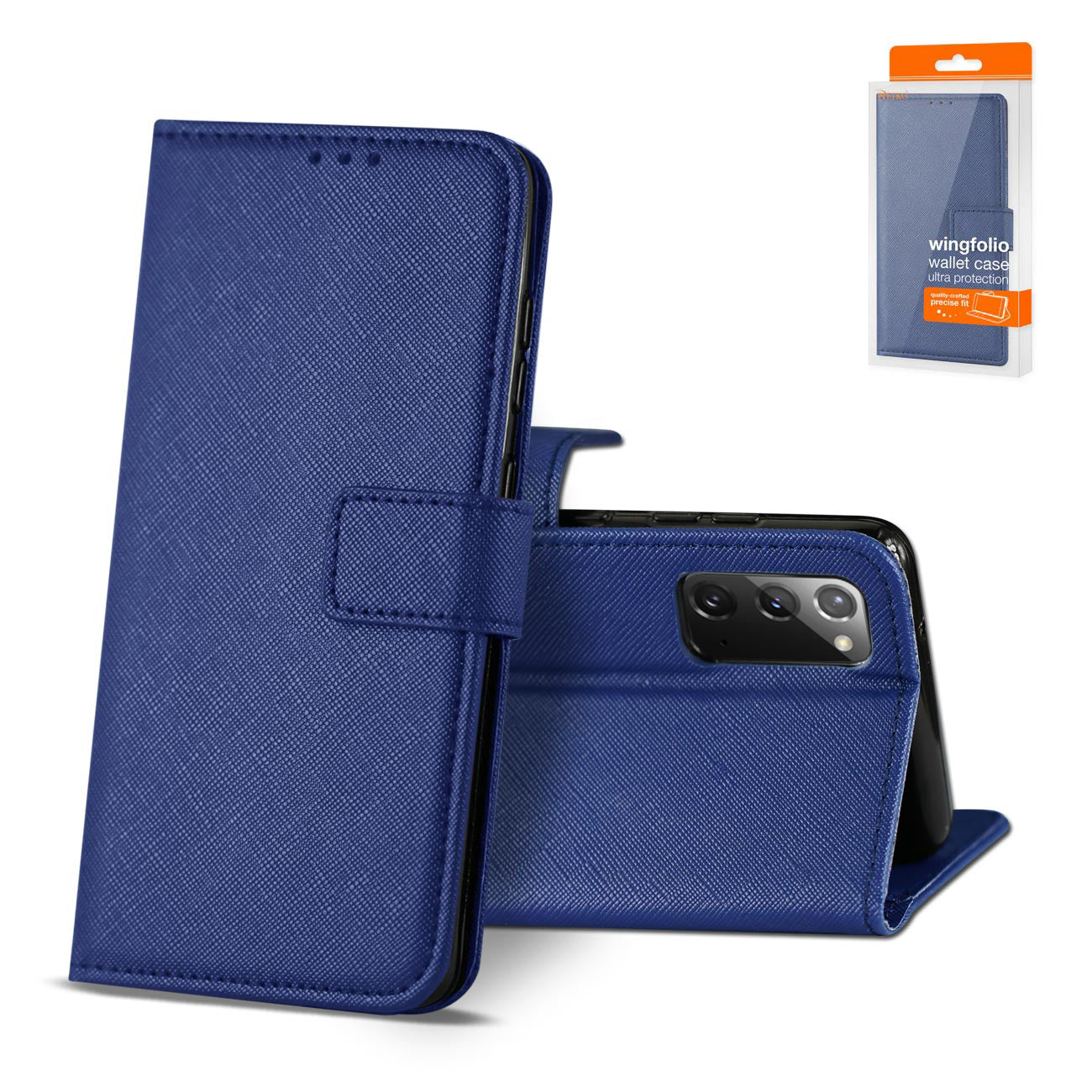 Slim Stand Case with Card Holder Slots Samsung Galaxy NOTE 20 in Blue