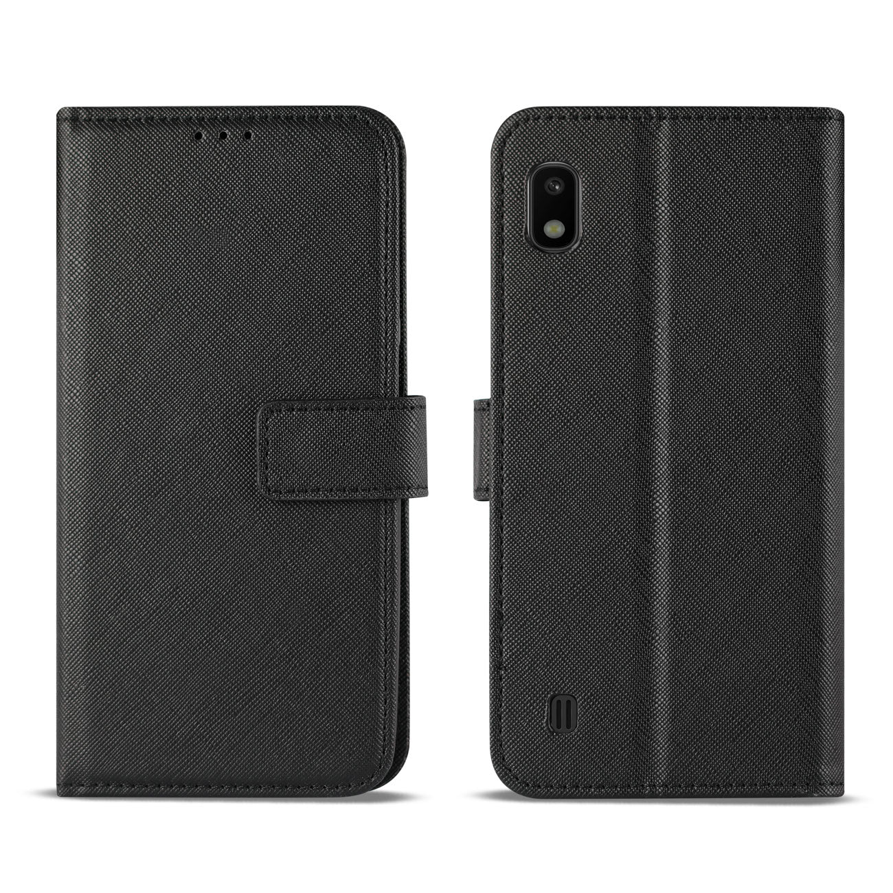 Reiko Samsung Galaxy A80 3-In-1 Wallet Case In BLACK – view 2