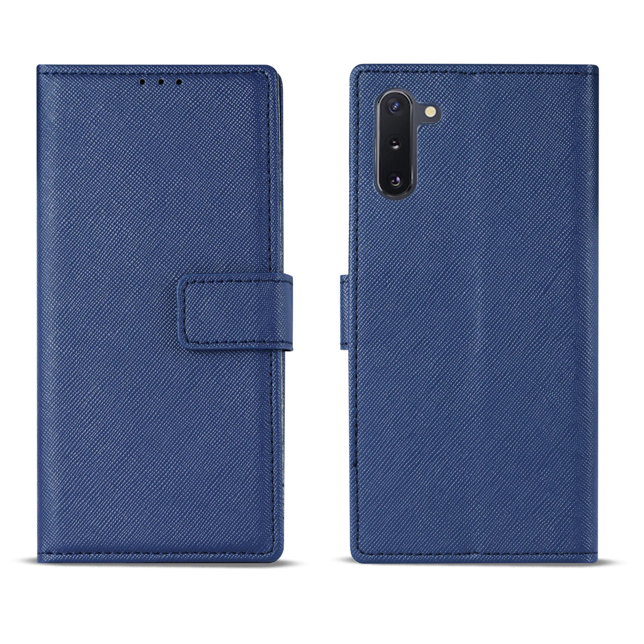 Reiko Samsung Galaxy NOTE 10 3-In-1 Wallet Case In BLUE – view 2
