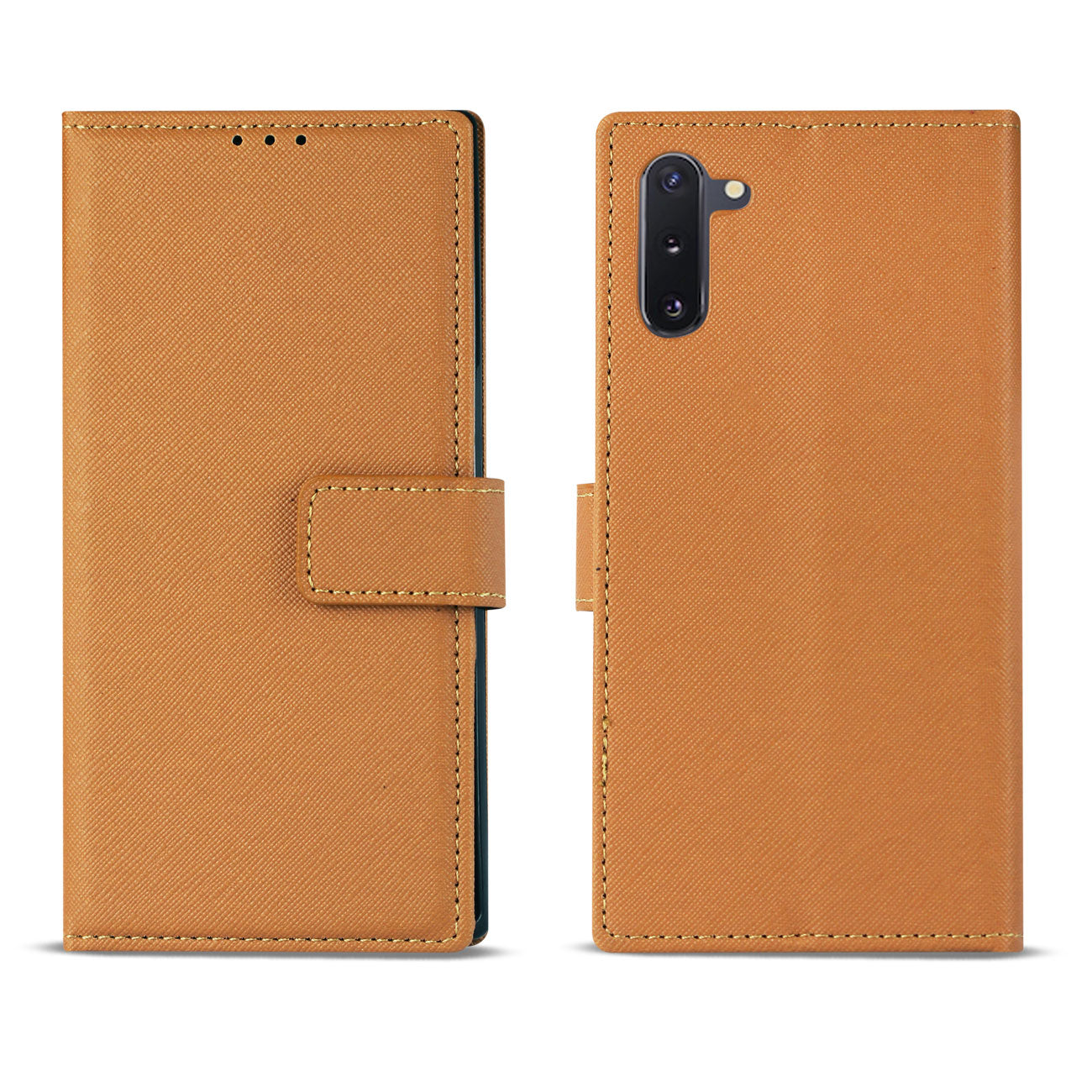 Reiko Samsung Galaxy NOTE 10 3-In-1 Wallet Case In BROWN – view 2