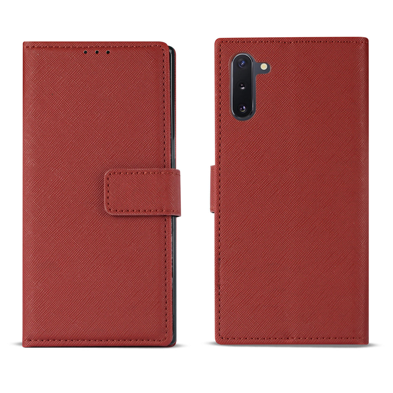Reiko Samsung Galaxy NOTE 10 3-In-1 Wallet Case In RED – view 2