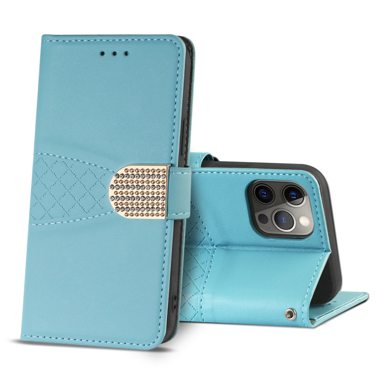 Reiko 3-In-1 Wallet CaseAPPLE iPhone 12 Pro Max in Blue