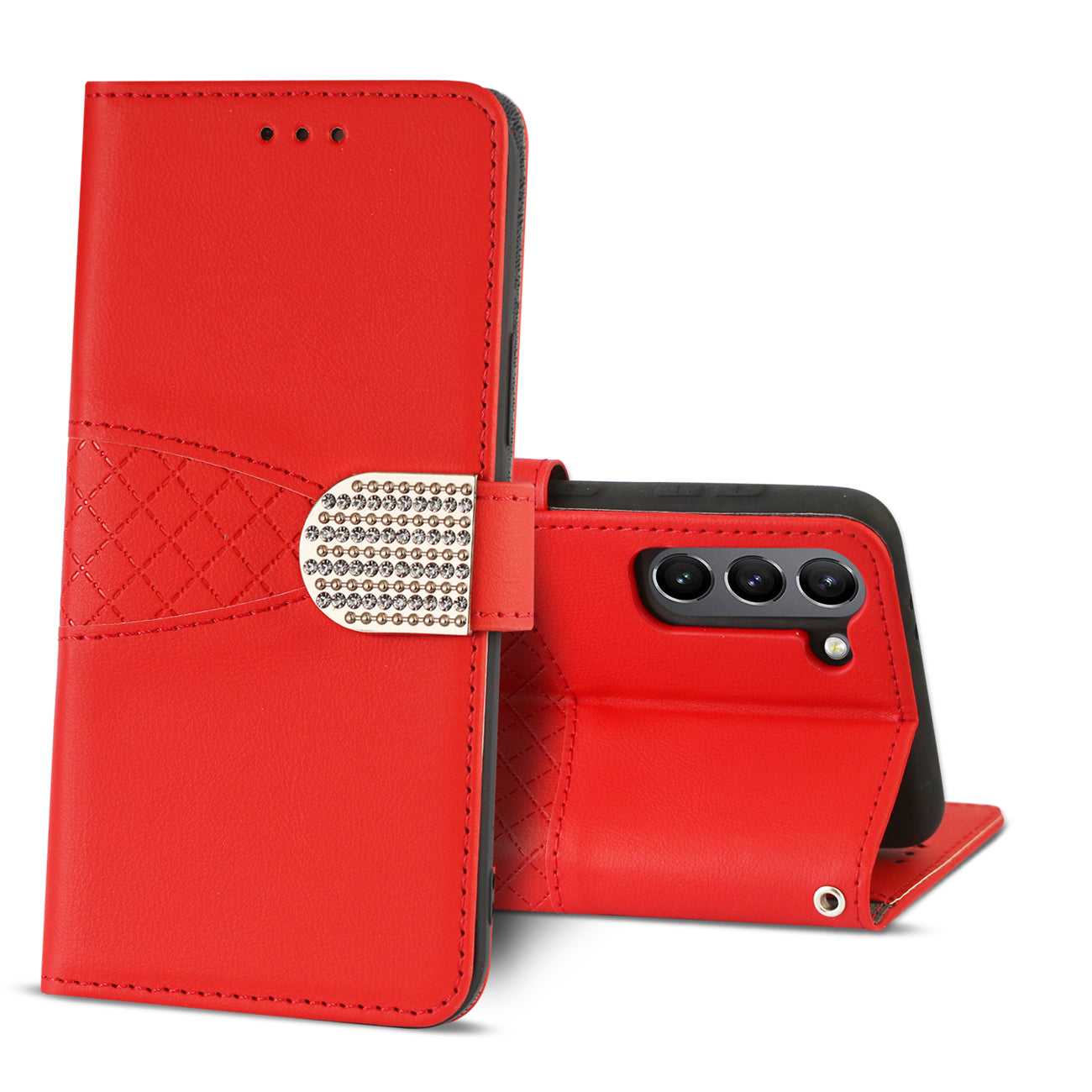 Reiko 3-In-1 Wallet CaseSAMSUNG Galaxy S21/S30 in Red