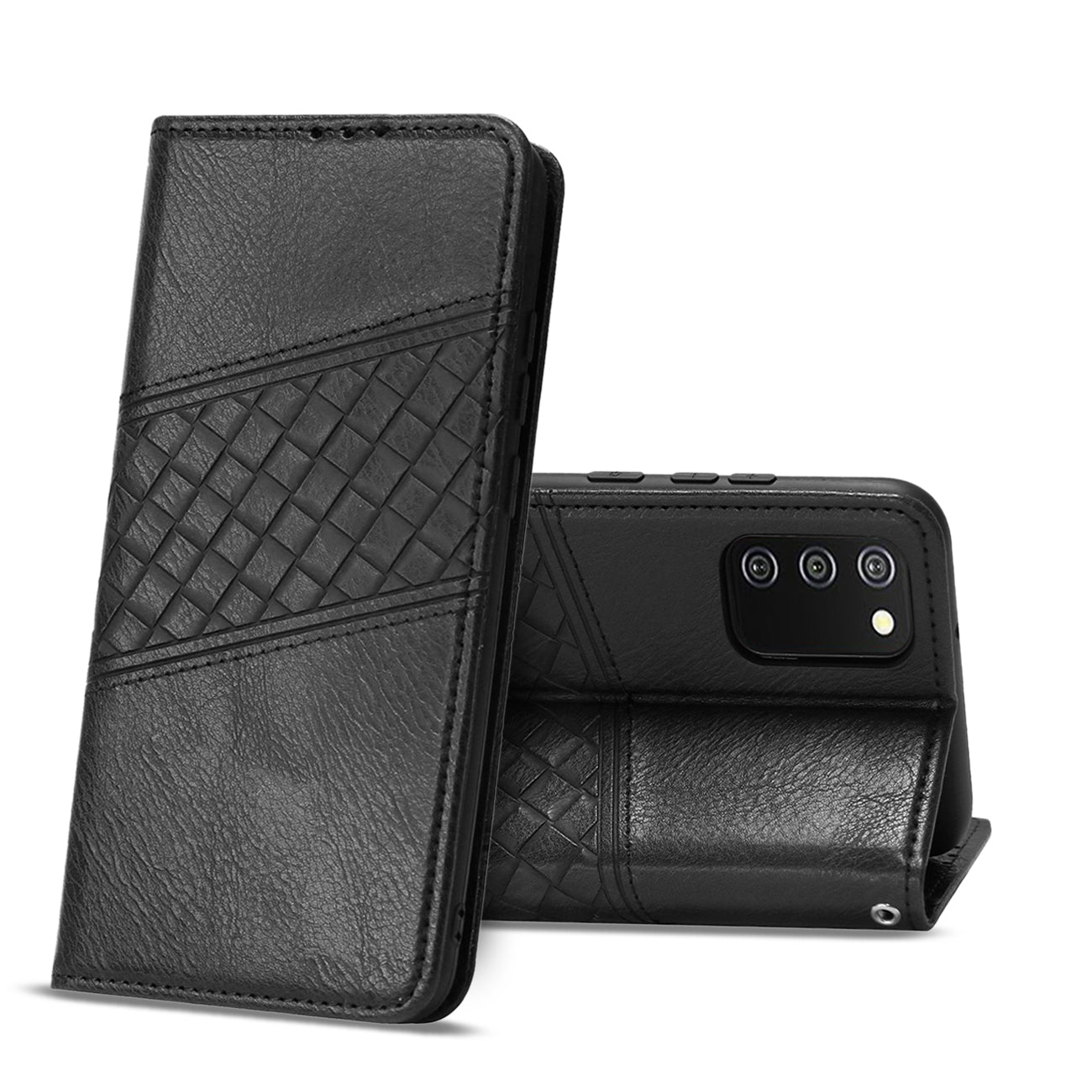 Reiko Samsung Galaxy A02S 3-In-1 Wallet Case in Black