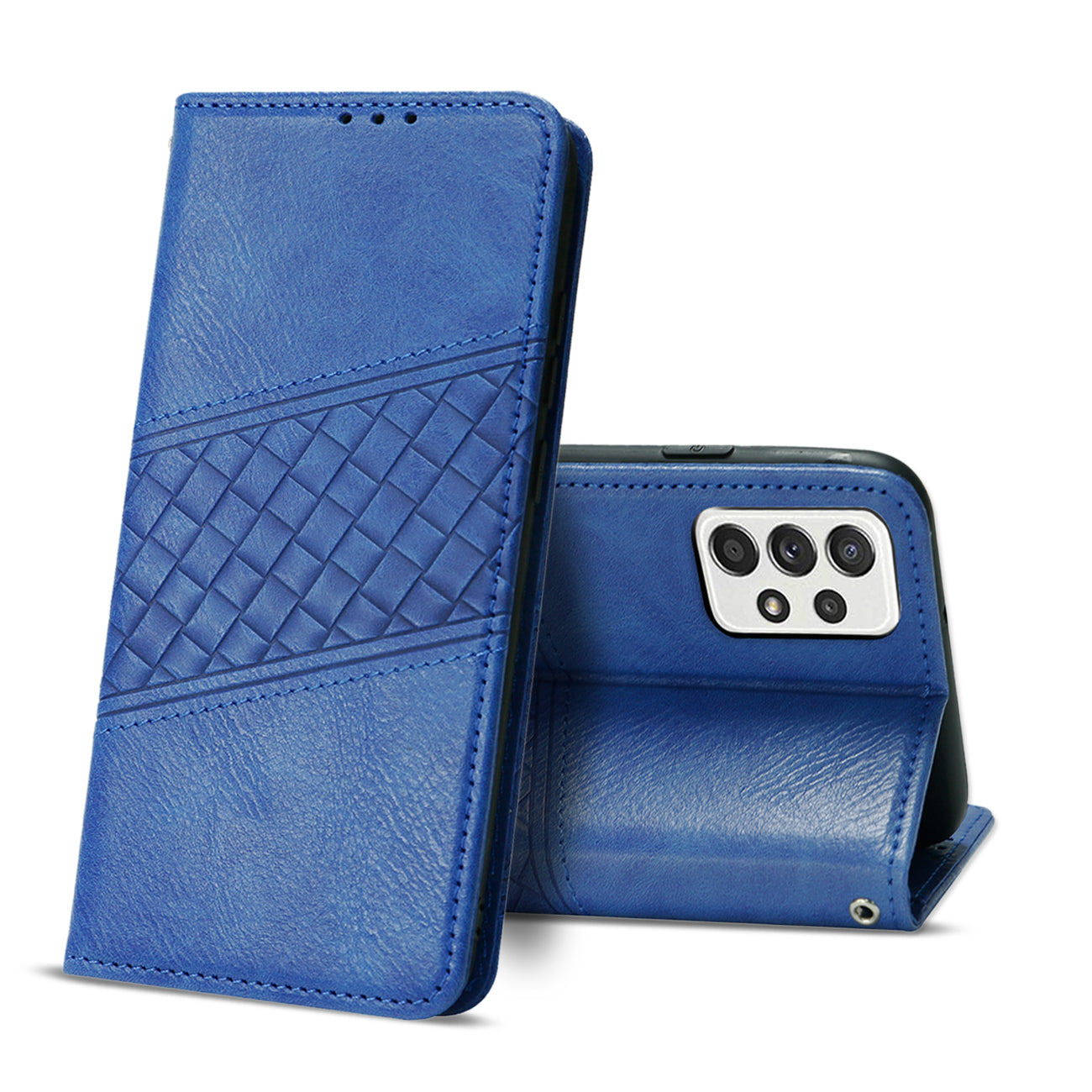 Reiko Samsung Galaxy A52/5G 3-In-1 Wallet Case in Blue