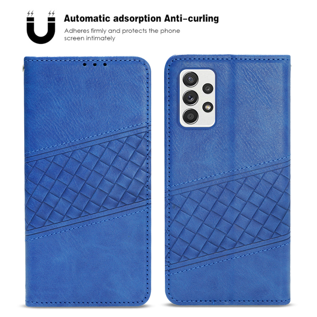 Reiko Samsung Galaxy A52/5G 3-In-1 Wallet Case in Blue – view 2
