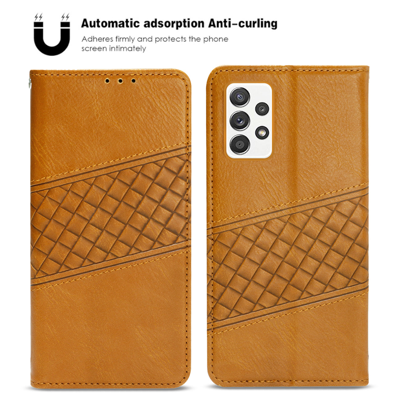 Reiko Samsung Galaxy A52/5G 3-In-1 Wallet Case in Brown – view 2