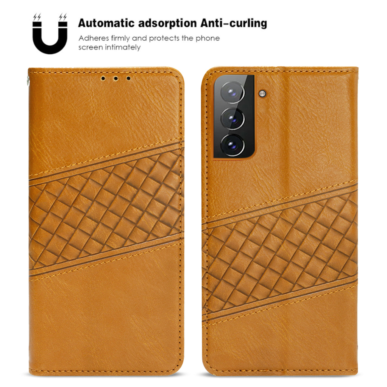 Reiko Samsung Galaxy S21 FE 3-In-1 Wallet Case in Brown – view 3