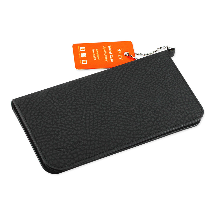 Reiko Universal Wallet Phone Case with Side Pockets and Magnetic Flap for iPhone 6 /6S (5.59x2.79x0.42 Inches) in Black – view 3