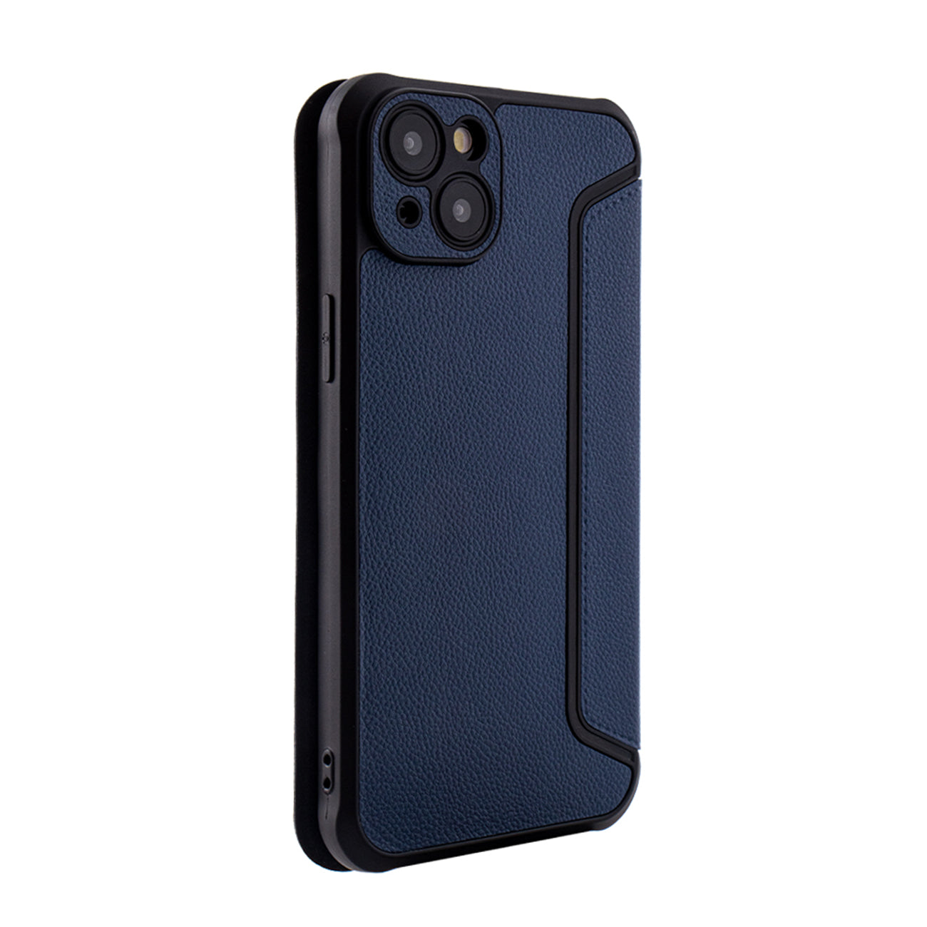 Magnetic wallet Leather phone case for Apple iPhone 15 Plus in Navy