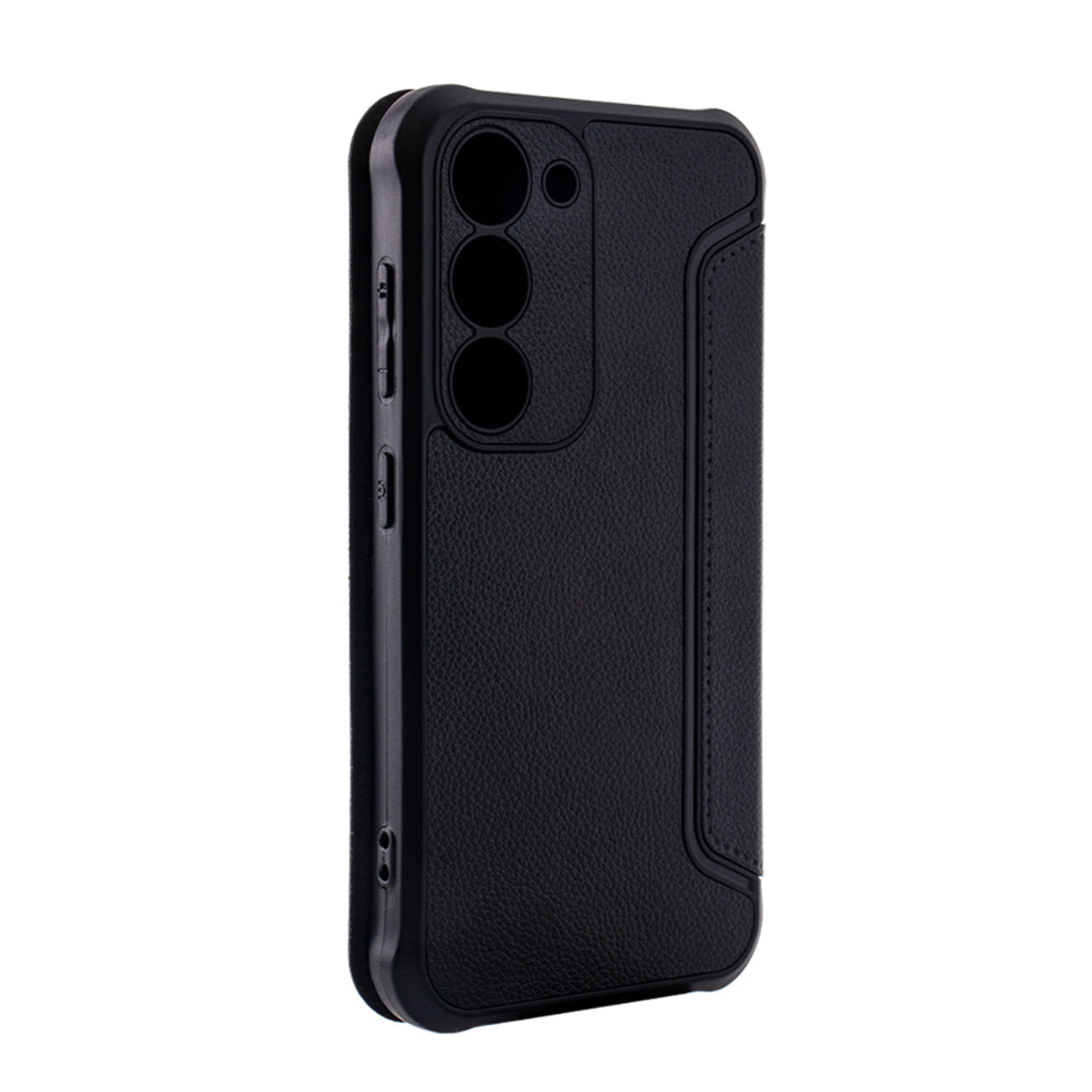 Magnetic wallet Leather phone case for Samsung Galaxy S23 Ultra in Black