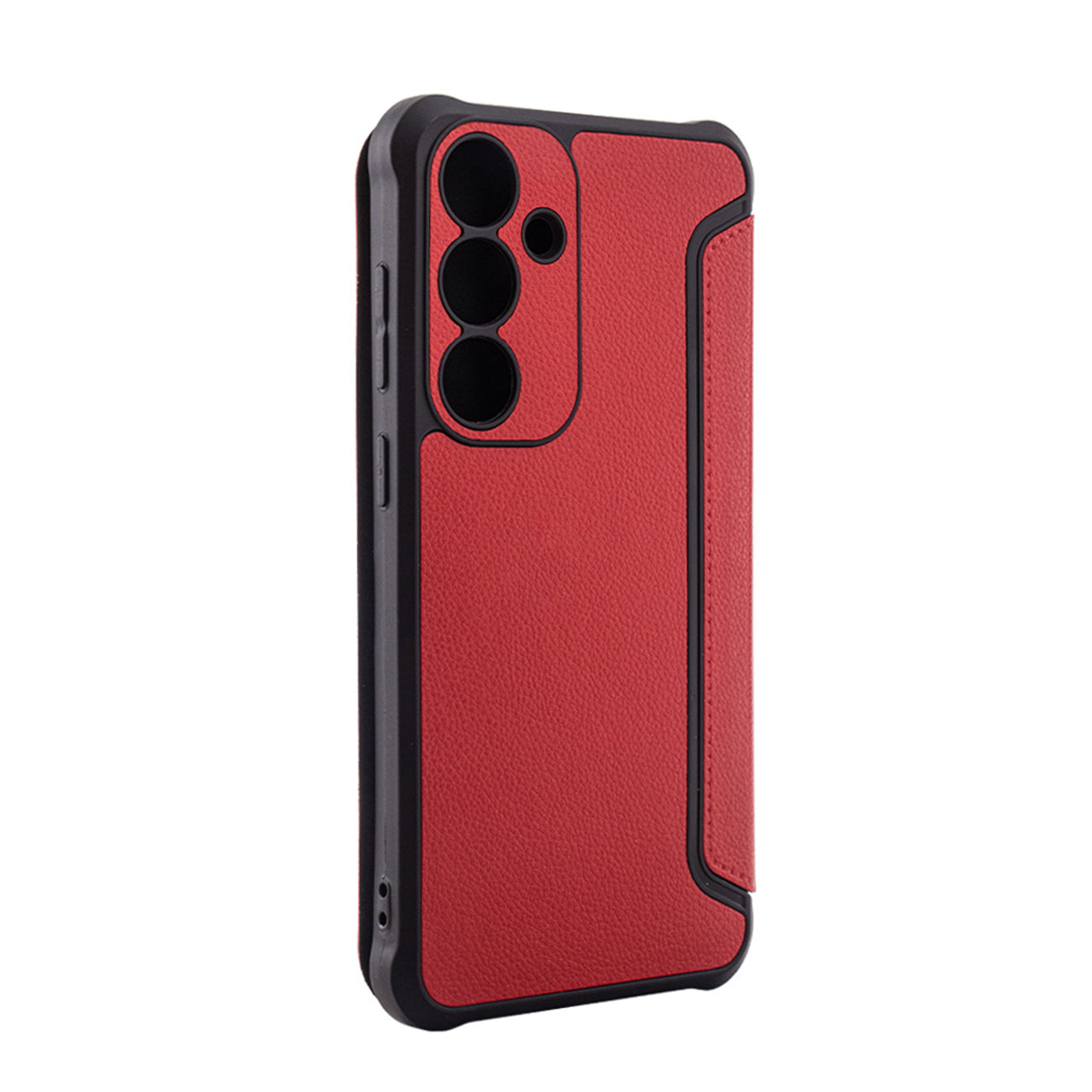 Magnetic wallet Leather phone case for Samsung Galaxy S24 Plus in Red