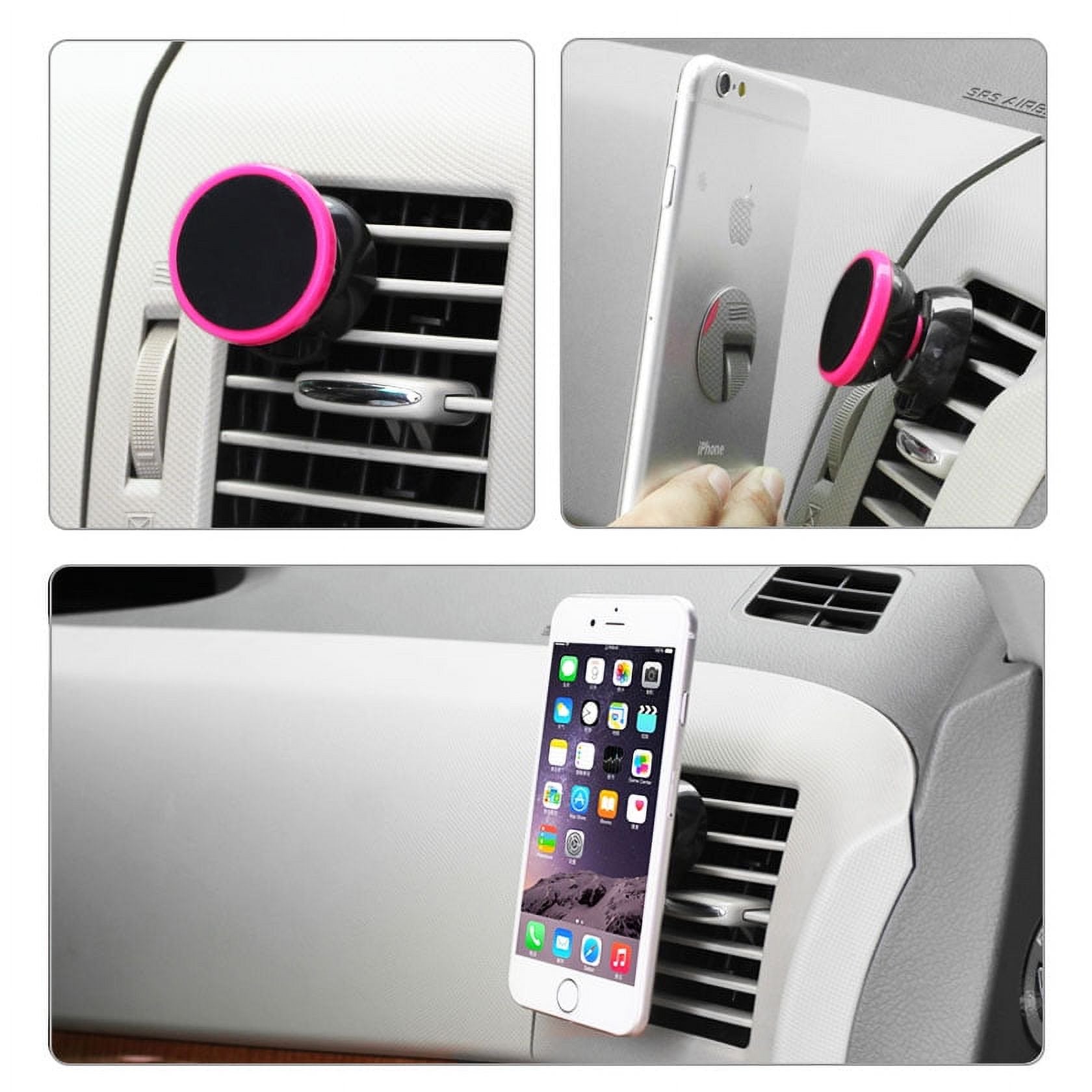 Reiko Universal Air Vent Magnetic Car Mount Phone Holder in White Blue – view 2