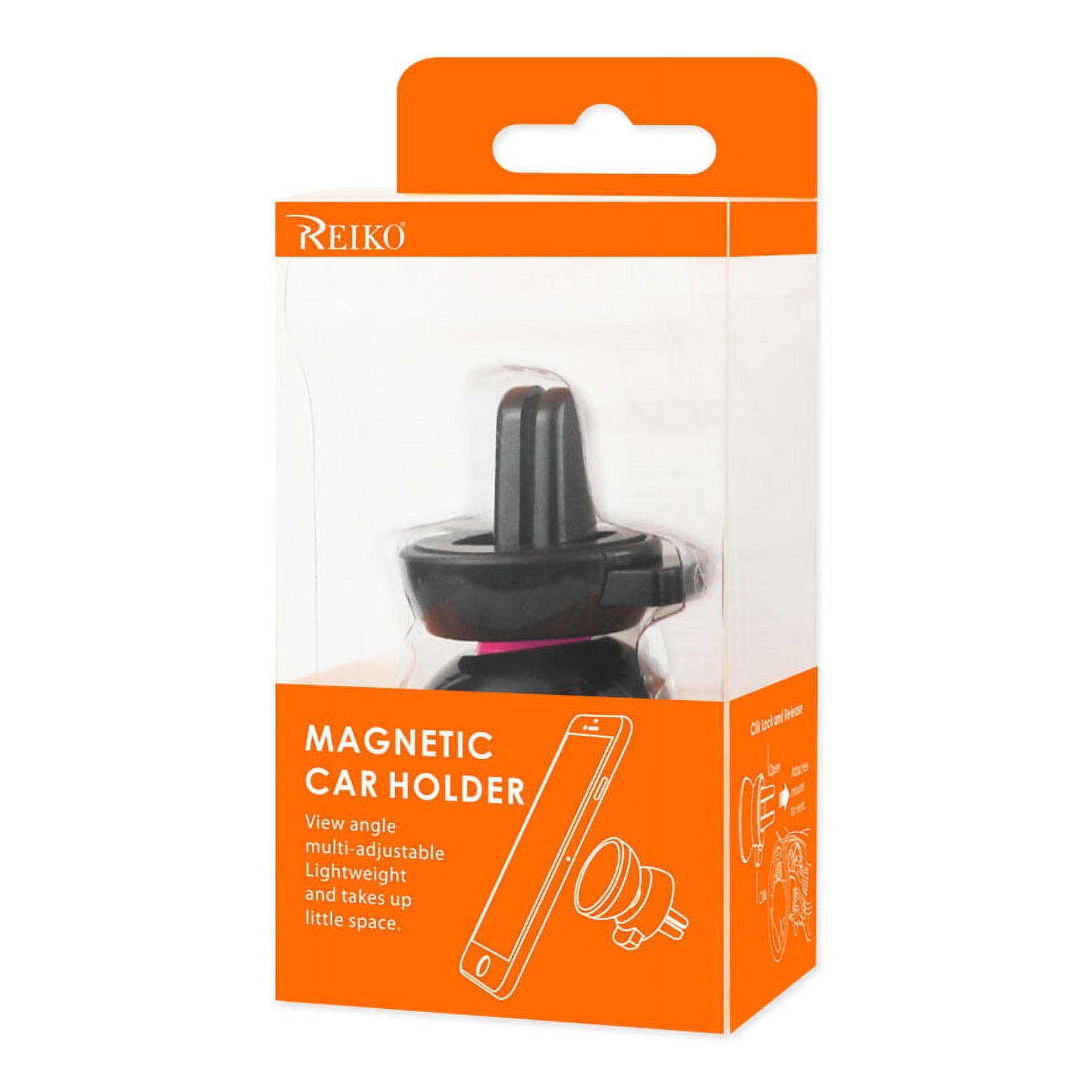 Reiko Universal Air Vent Magnetic Car Mount Phone Holder in White Blue – view 3