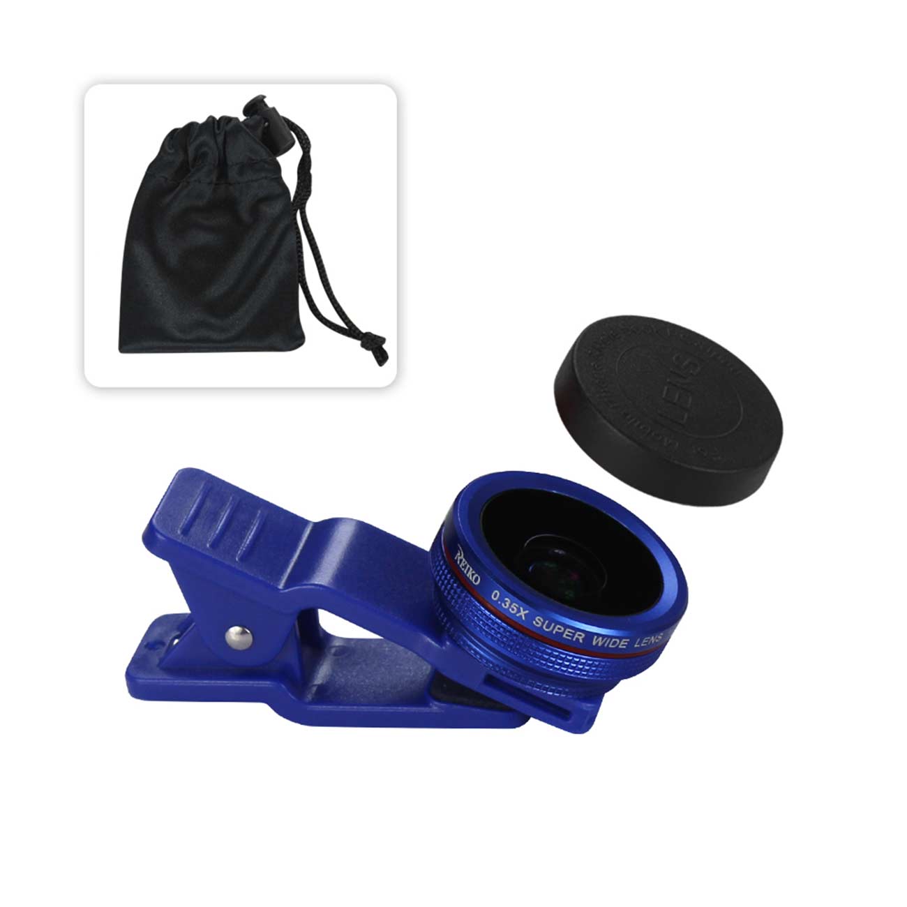 Professional HD Camera Lenskit Built in 15X Macro Lens Navy for Phones and Smartphones