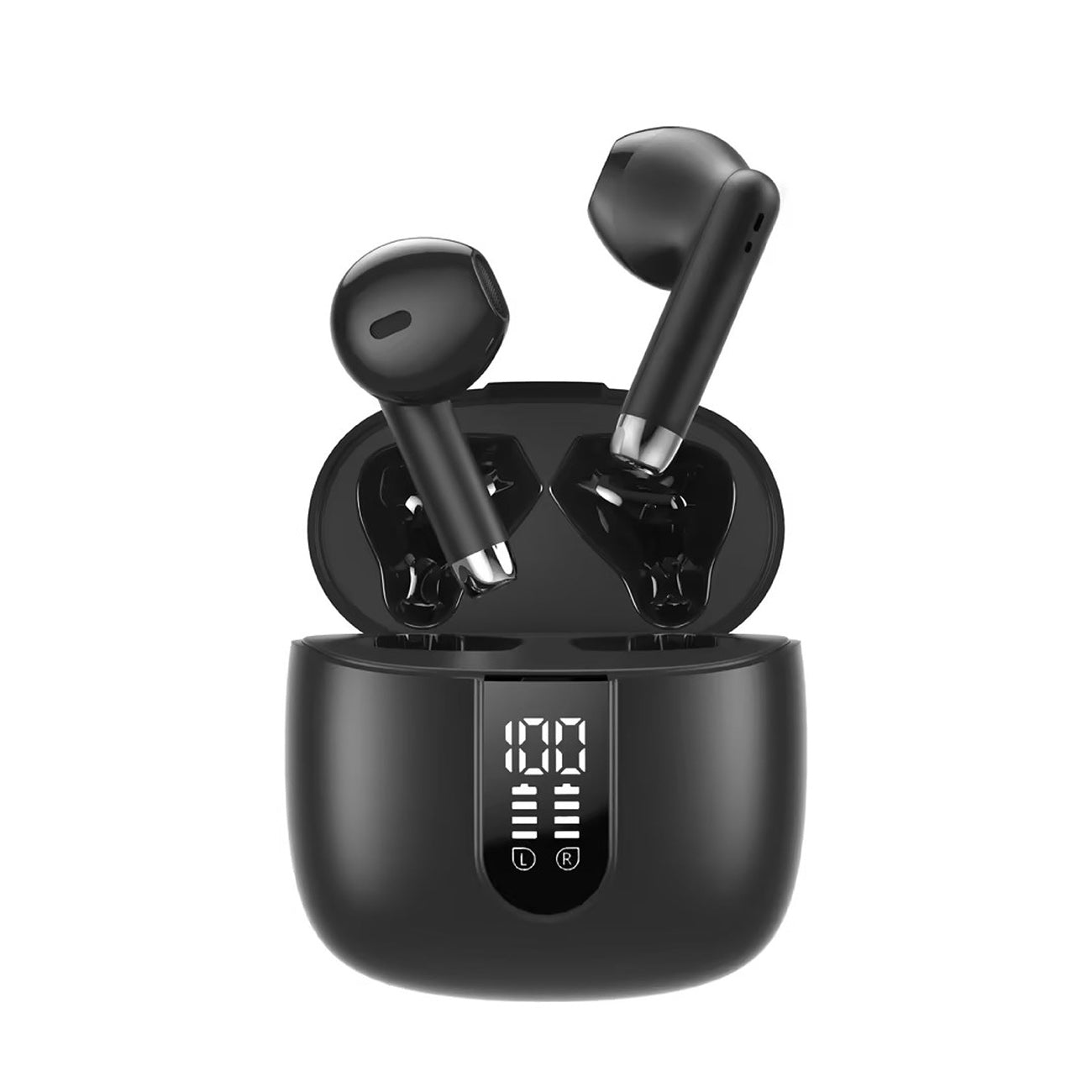 320mAh BT 5.4 Type-C black Clear sound black long battery life wireless earbuds True Wireless Stereo – view 2