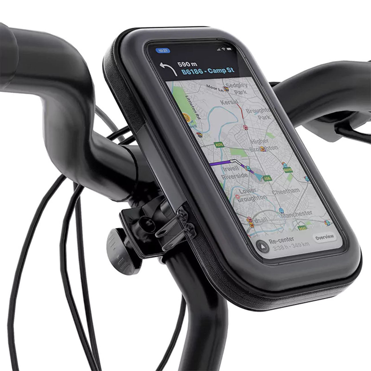360 degree Rotation Universal Detachable Bicycle Motorbike holder 6.3 inch Cell Phone Holder – view 2