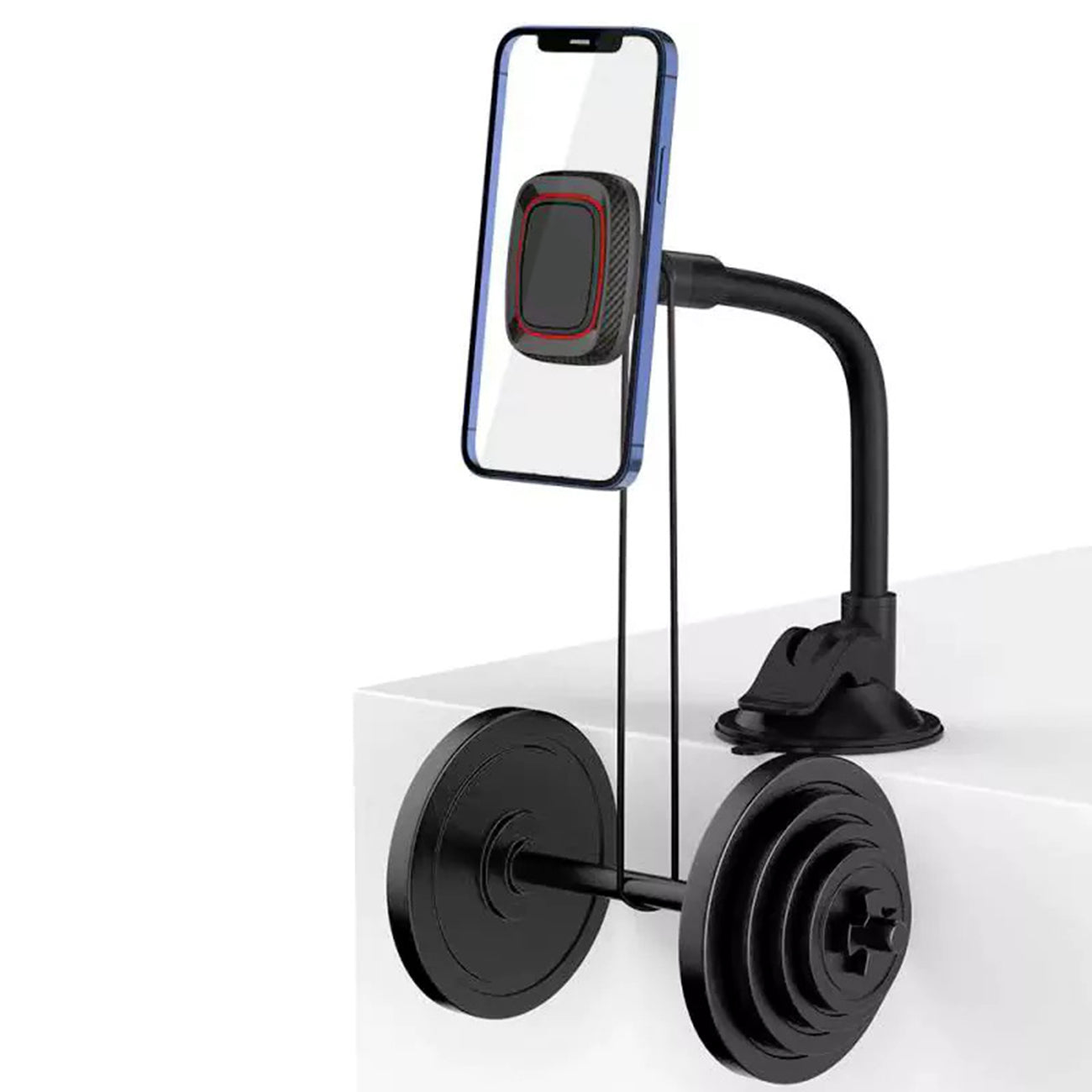 Universal 360-degree rotation Dashboard or windshield Magnetic Phone Holder for Car with Long Arm – view 2
