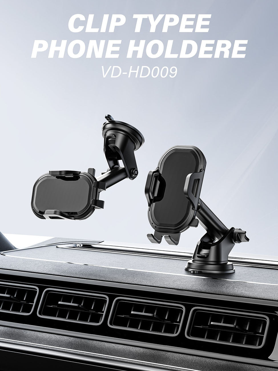 Universal Phone Holder for Dashboard or Windshield Clip Type Strong Anti-Shake Foldable for Phones – view 3