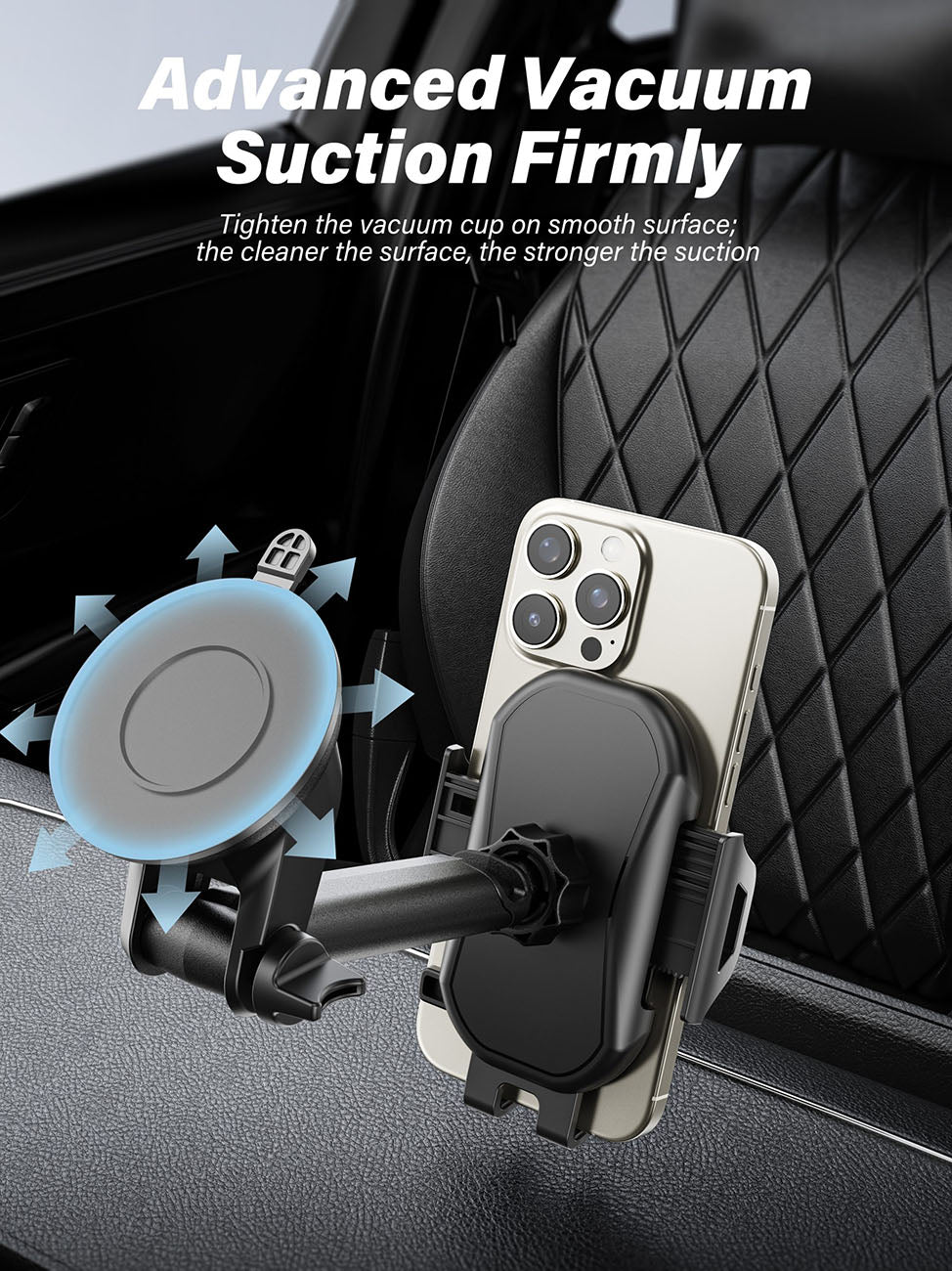 Universal Phone Holder for Dashboard or Windshield Clip Type Strong Anti-Shake Foldable for Phones – view 6