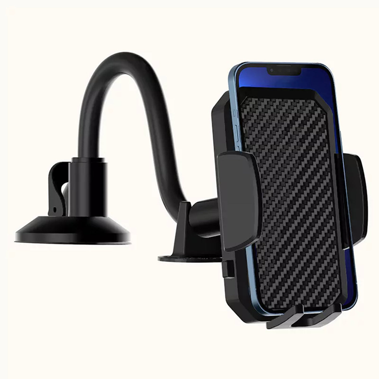 Universal Phone Holder Strong Hold Anti-Shake Flexible Aluminum Alloy Hose Design Windshield