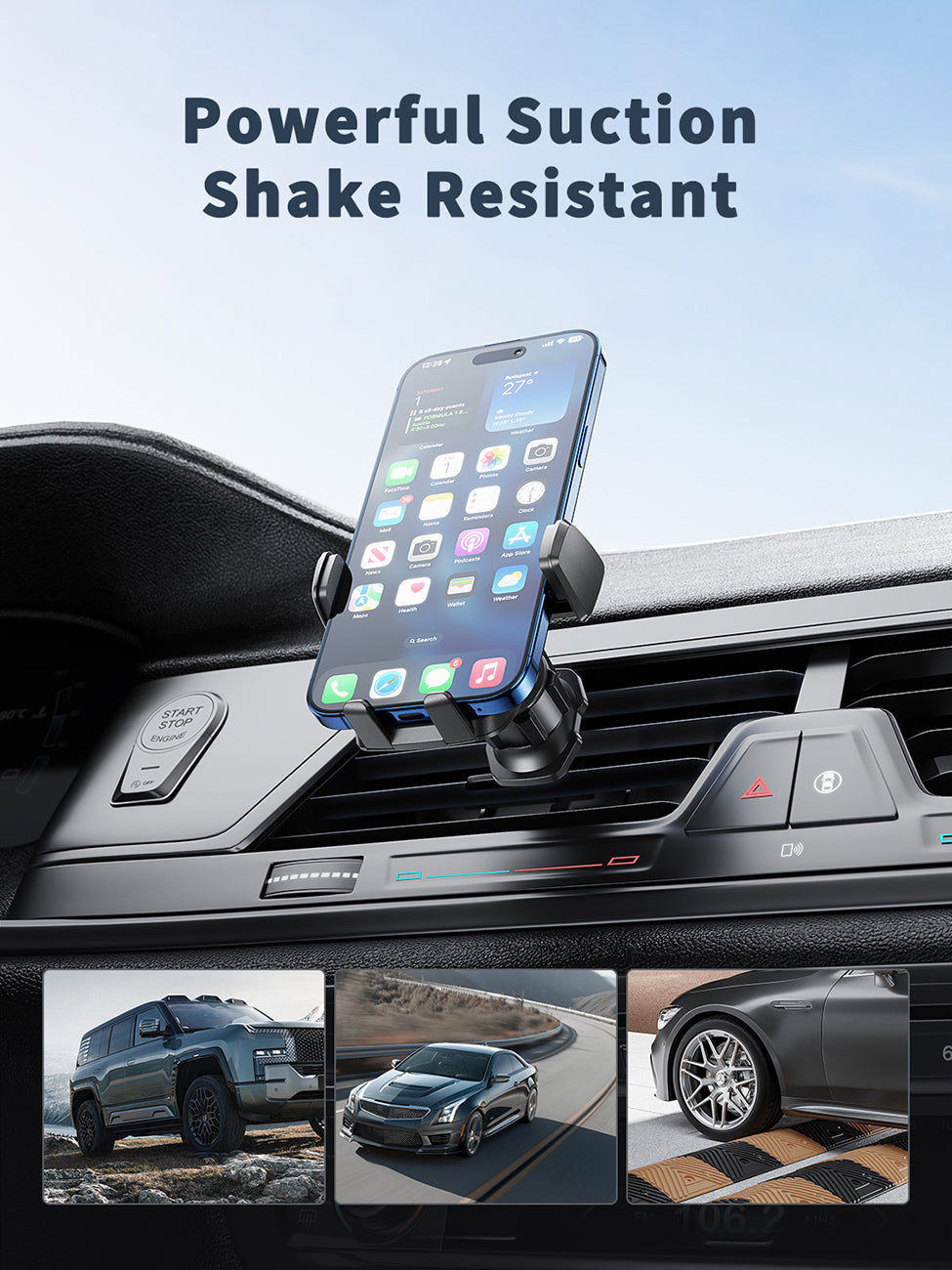 Strong suction cup foldable Phone holder car holder Universal Smartphone Holder for Car/desk – view 3