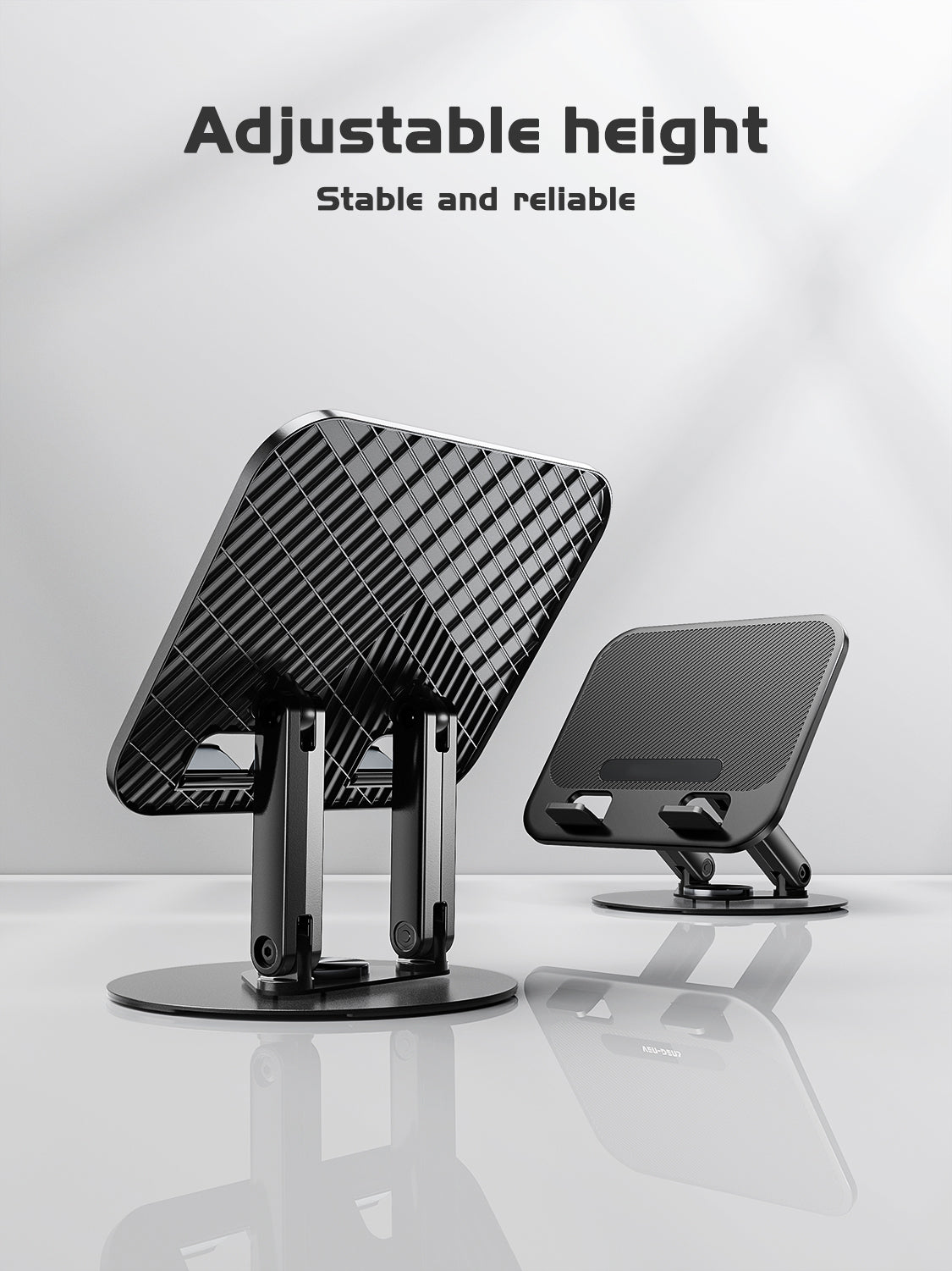 stable ABS tablet Phone Stand, Universal Smartphone Holder for tablet, laptop in black – view 3