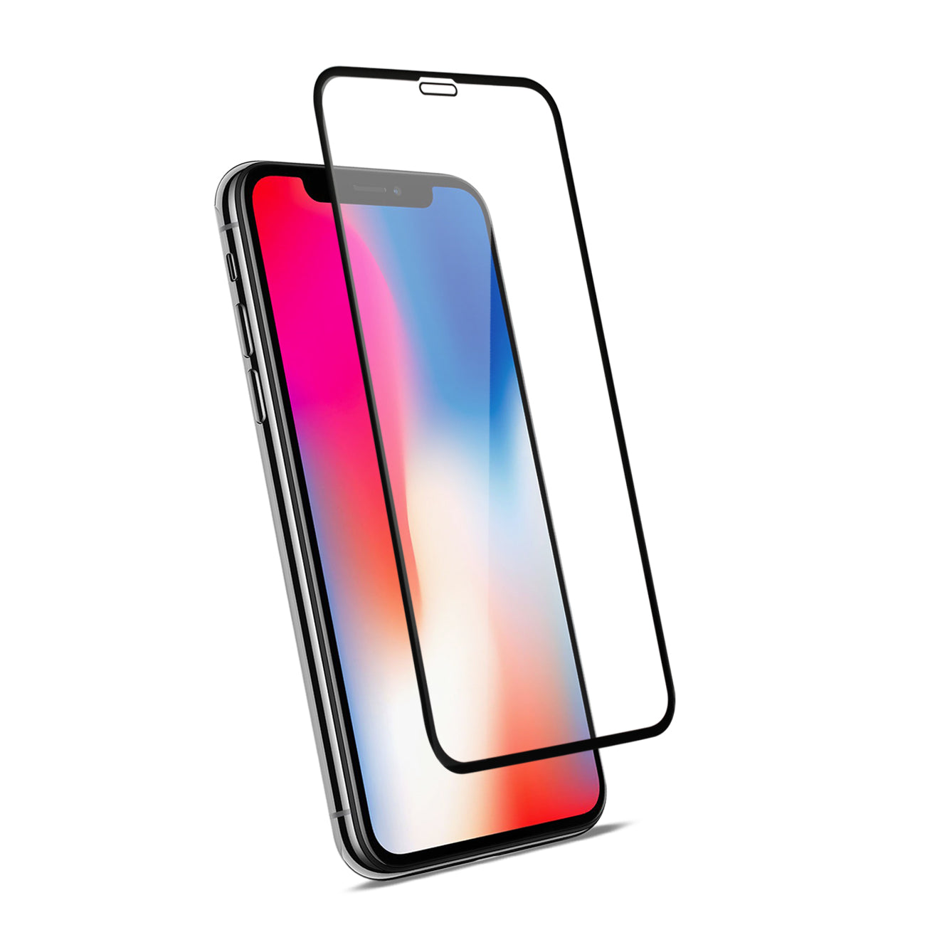 iPhone X/XSåÊ3D Curved Tempered Glass Screen Protector in Black