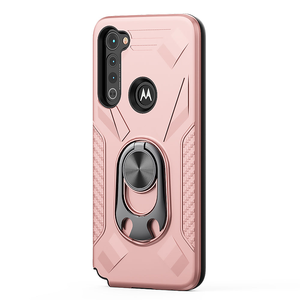 Motorola G STYLUS Case with Ring Holder in Rose Gold