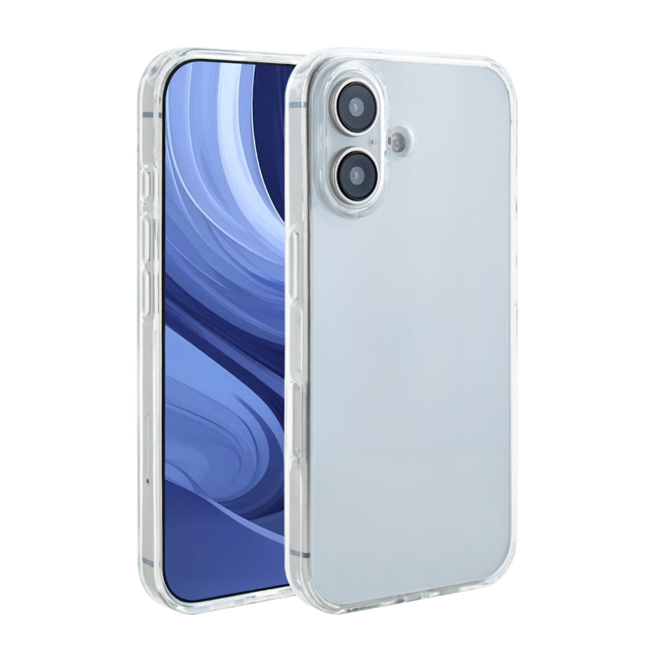 High Quality 2X Clean PC and TPU Bumper Case in Clear for Apple iPhone 16