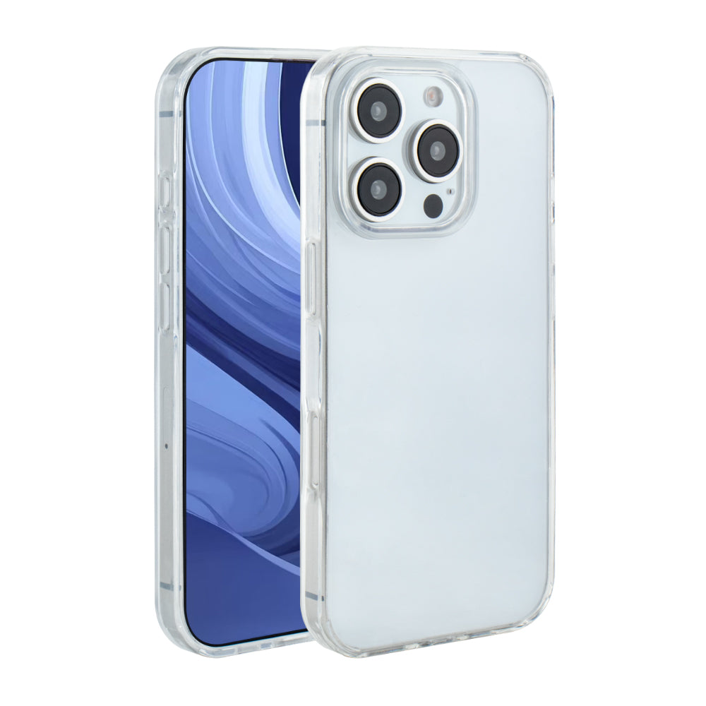 High Quality 2X Clean PC and TPU Bumper Case in Clear for Apple iPhone 16 Pro