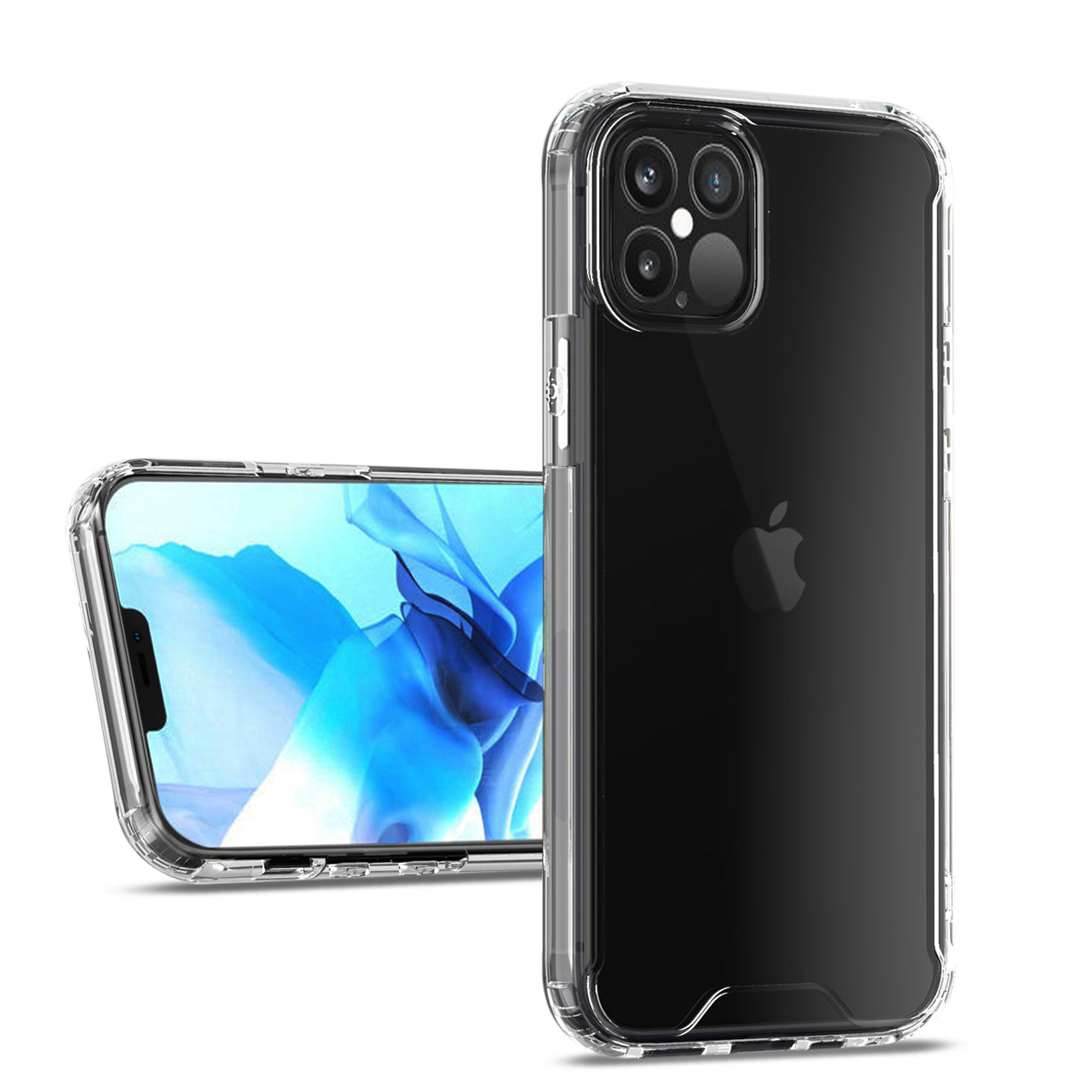 For iPhone 12/ iPhone 12 Pro Bumper Case in Clear