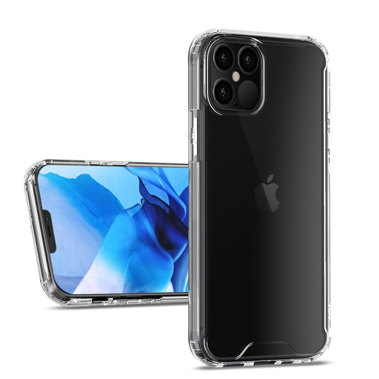 For iPhone 12 Pro Max Bumper Case in Clear