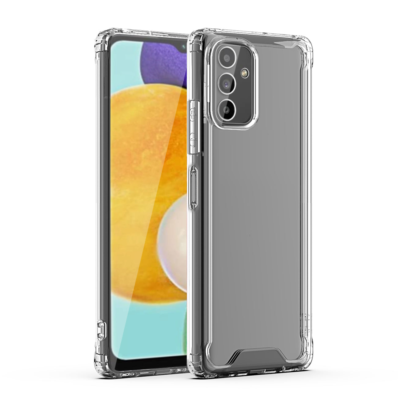 Reiko High Quality 2X Clean PC and TPU Bumper Case in Clear for Samsung Galaxy A13 5G