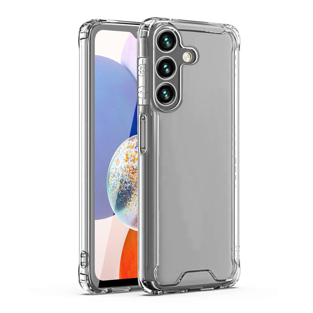 Reiko High Quality 2X Clean PC and TPU Bumper Case in Clear for Samsung Galaxy A14 5G