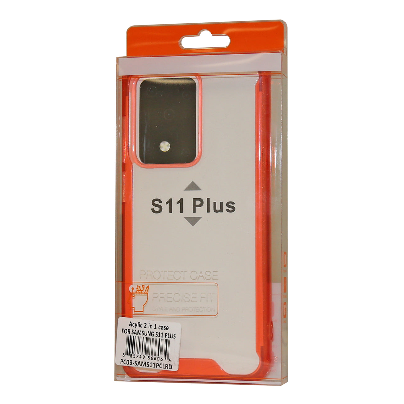 Reiko Samsung S20 Ultra High quality Tpu Bumper and Clarity PC Case in Red