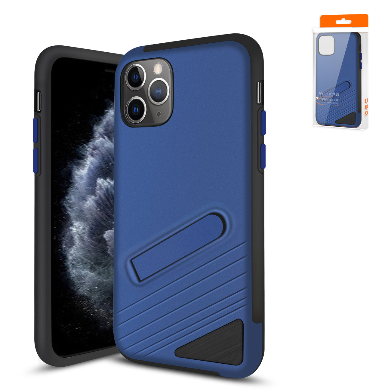 Reiko Apple iPhone 11 Pro Armor Cases in Navy