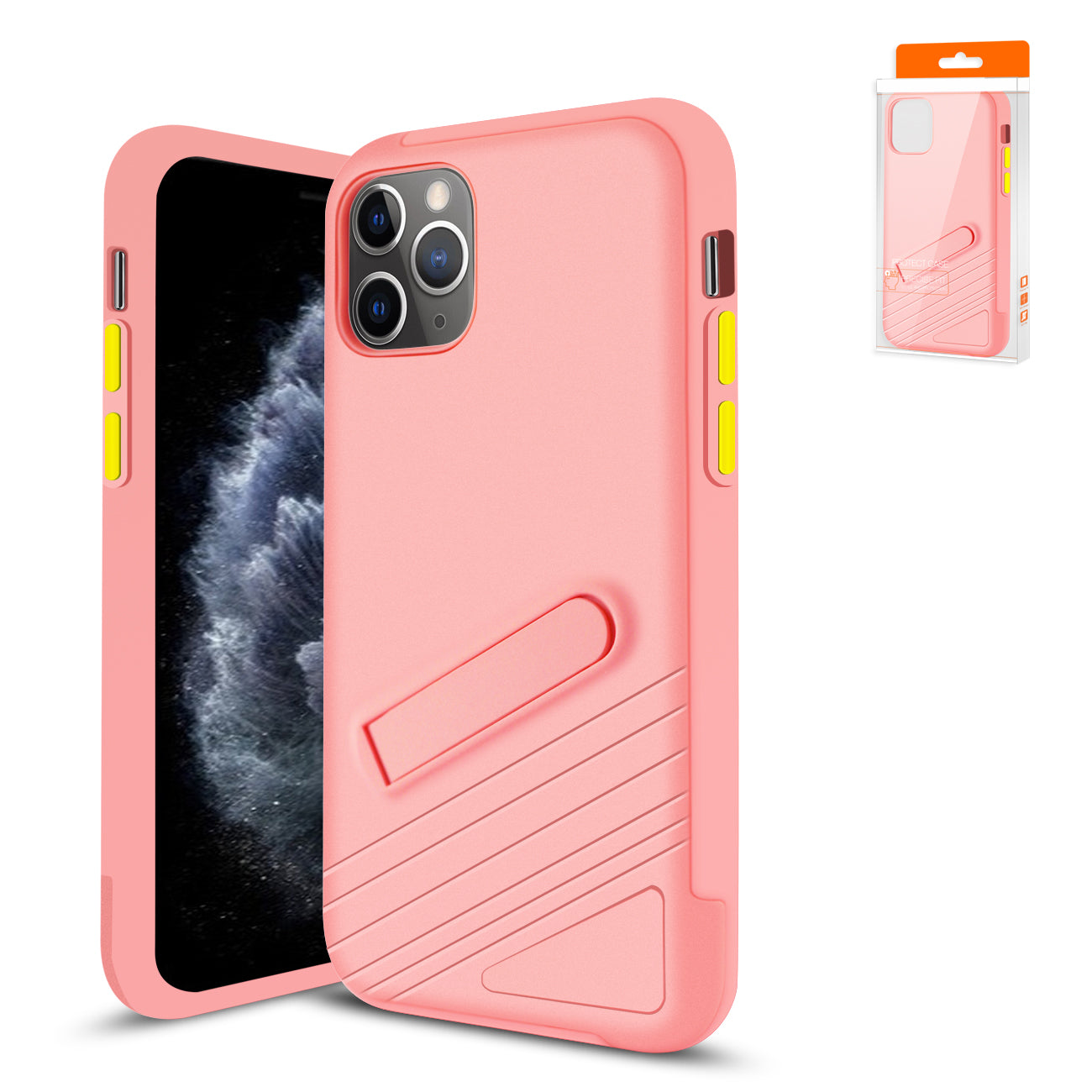 Reiko Apple iPhone 11 Pro Armor Cases in Pink