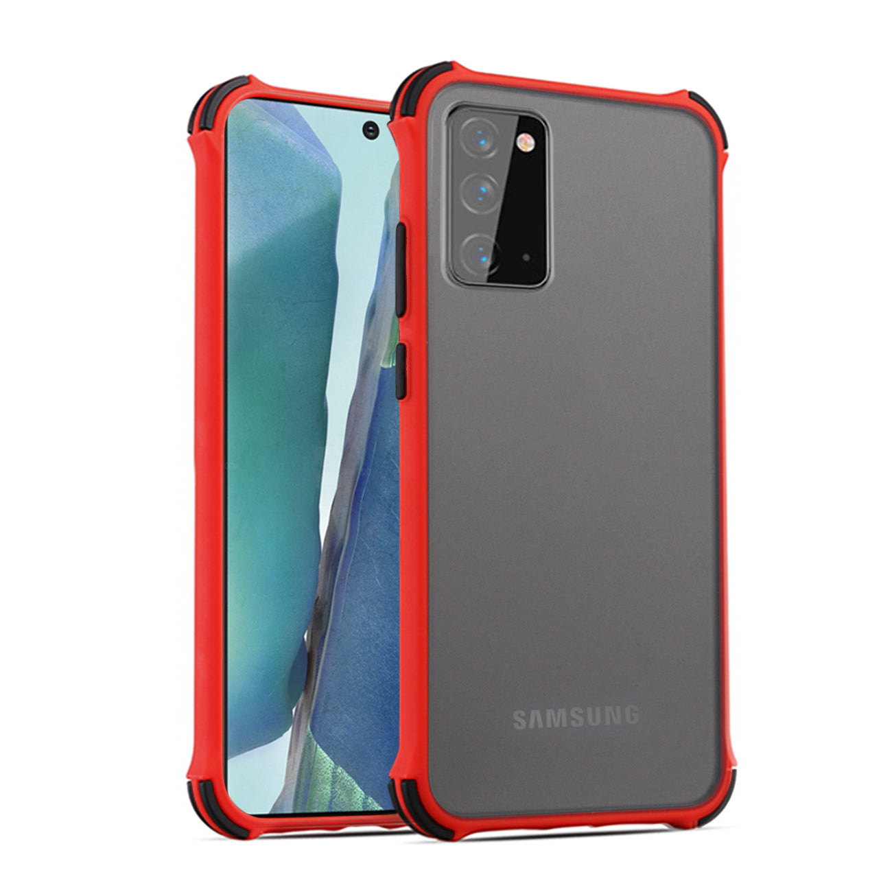 Reiko Bumper Case For iPhone 12 MINI,Samsung Galaxy NOTE 20 in Red