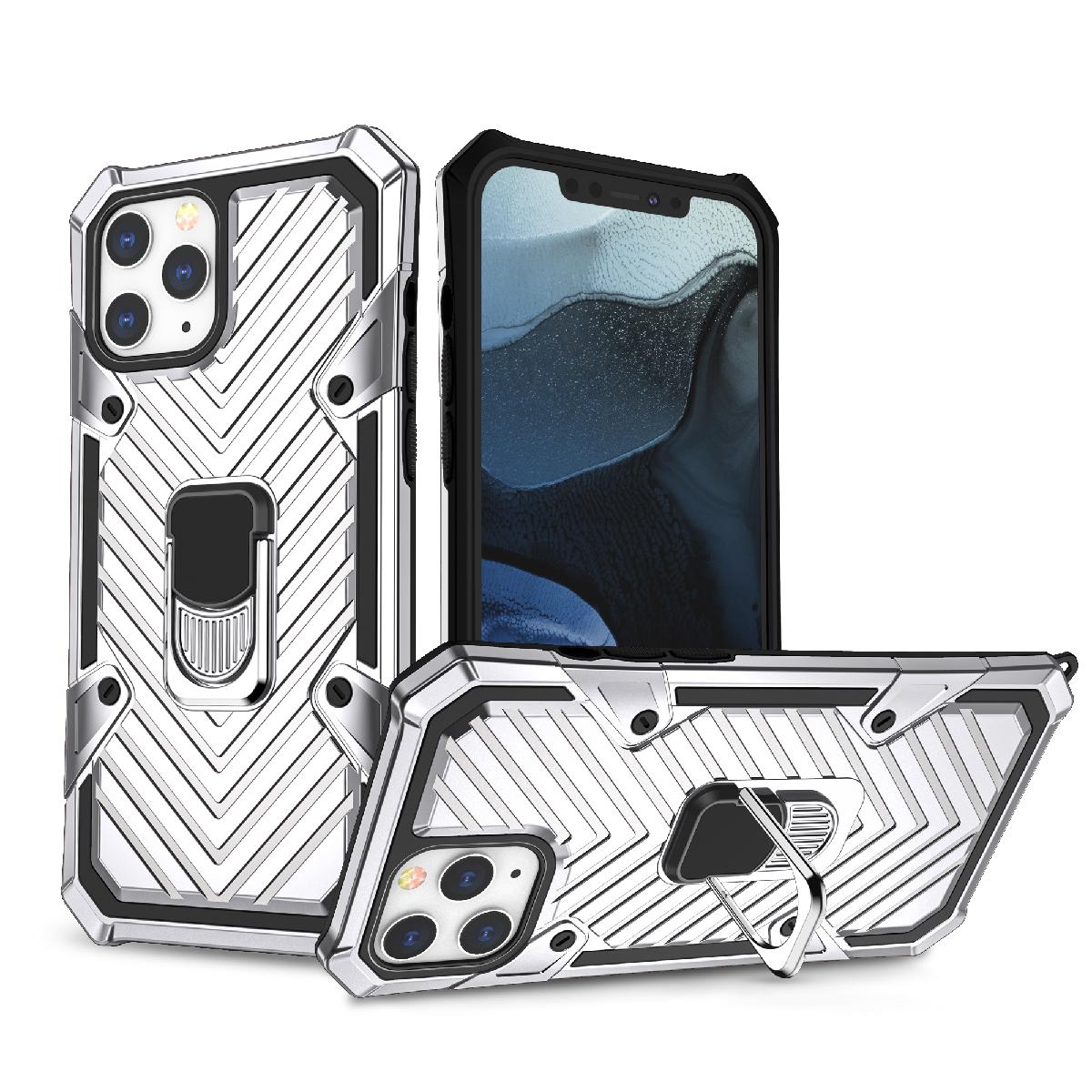 iPhone 12 MINI Kickstand Anti-Shock And Anti Falling Case in Silver