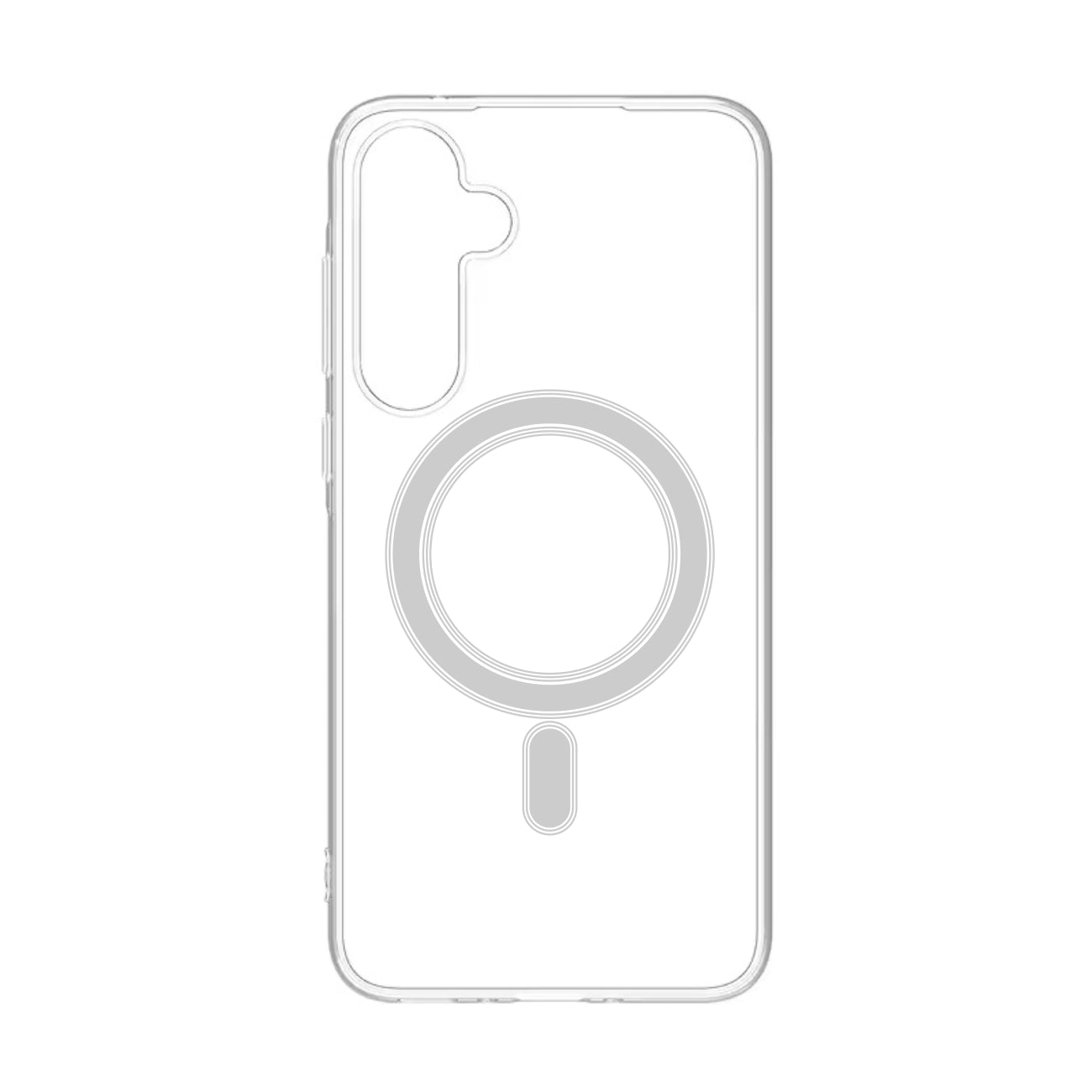 Magnetic Wireless Charging TPU Bumper Case for Samsung S23 FE in Clear