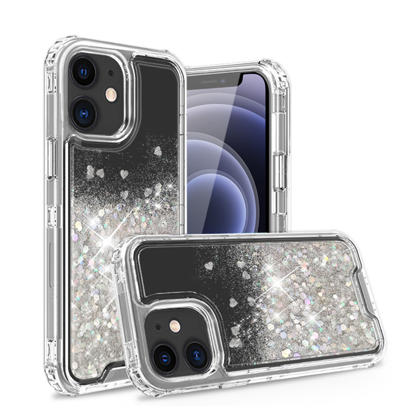 Kickstand Ring Holder TPU Shockproof Case With Magnetic Car MountAPPLE iPhone 12 MINI in Clear