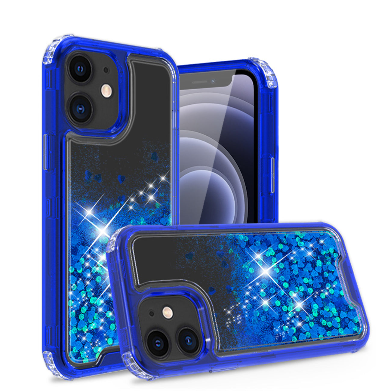 Kickstand Ring Holder TPU Shockproof Case With Magnetic Car MountAPPLE iPhone 12 MINI in Navy