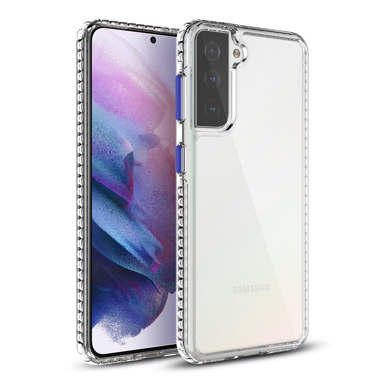TPU Bumper Shockproof Case With Embedded Coil in BlackSAMSUNG Galaxy S21/S30 Plus in Clear Yellow – view 2