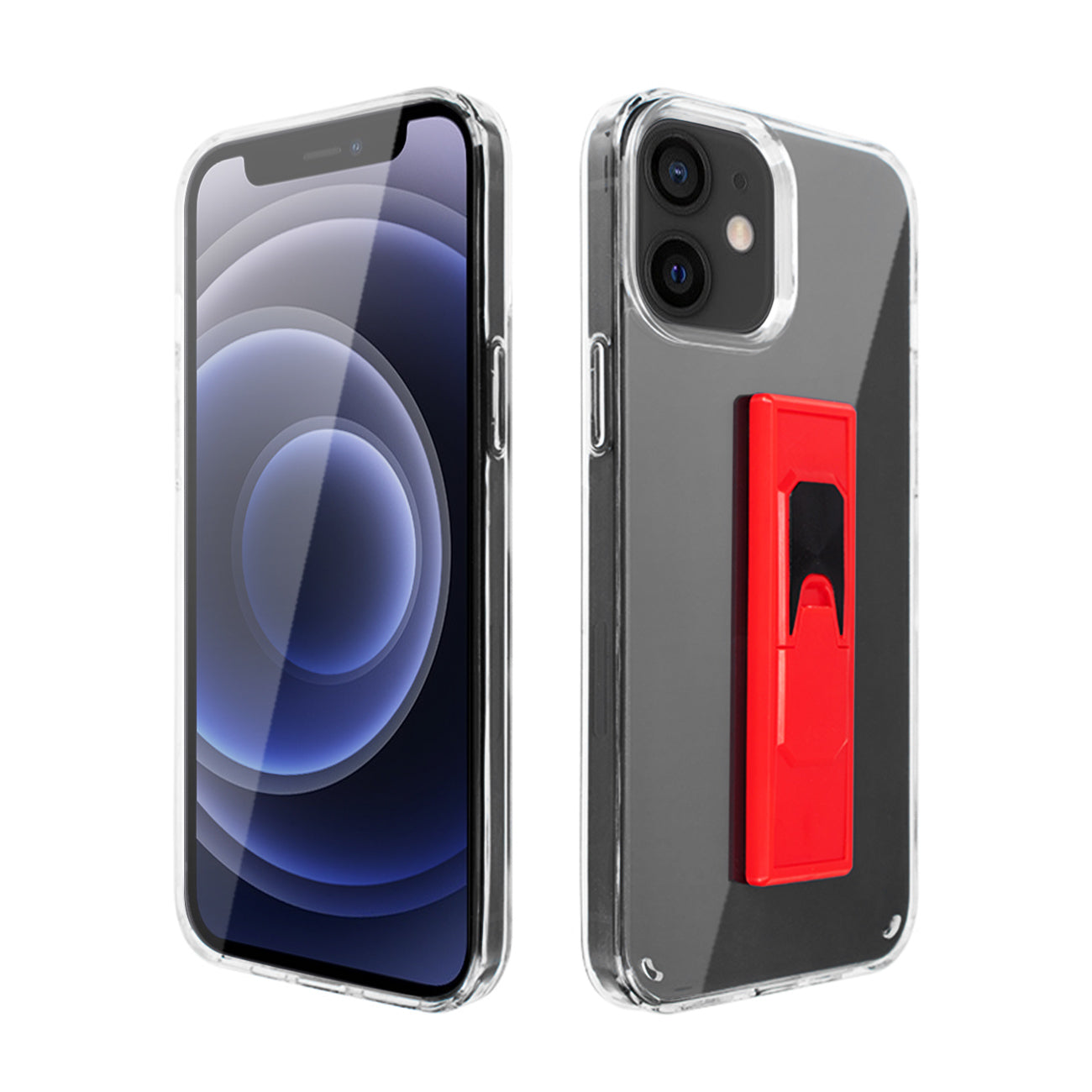 TPU Bumper Shockproof Case With Embedded Coil iPhone 12 MINI in Red